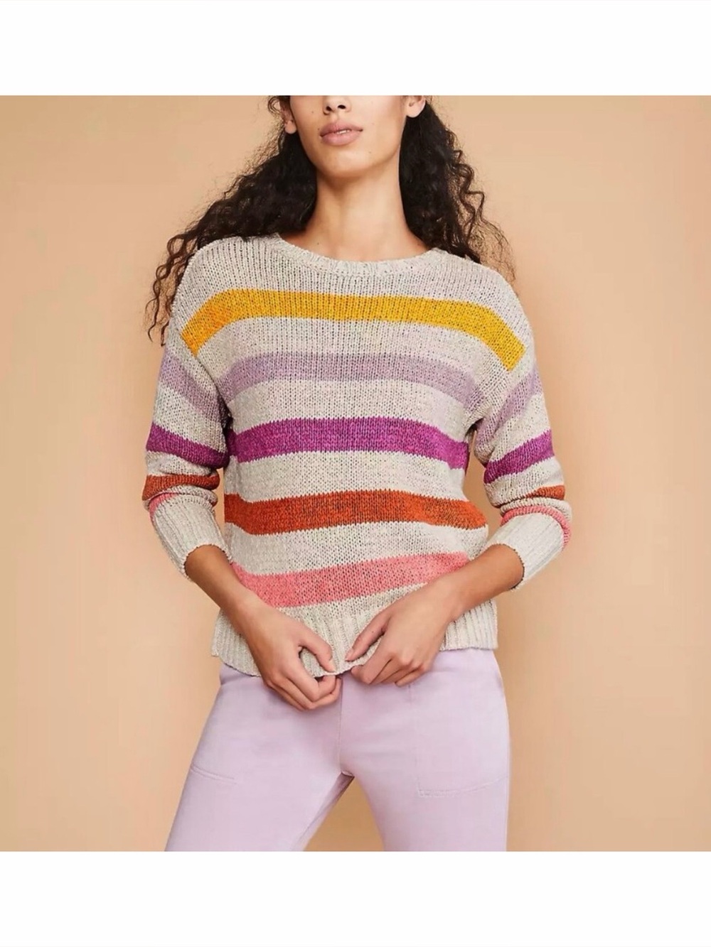 NWOT LOFT Lou & Grey Colorline Sweater